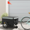 Vozík za bicykel, čierno sivý 45 kg, železo-ForU-94105