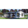 Chata 44+44mm / 66mm (9 izieb / 74,375 m²) (kód: 59CHT4444) (Zrubová chata)