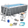 BESTWAY 56457N 412 x 201 x 122 cm Záhradný rámový bazén 10 v 1