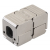 Spojka Solarix SXSPJ-6A-STP-BK-SA STP Cat6a Spojovací box zářezový