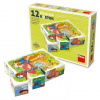DinoToys Drevené kocky povolania 12ks
