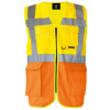 KORNTEX HI-VIS KXMF BERLIN / Reflexná multifunkčná vesta - yellow/orange XXL