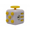 Fidget Cube antistresová kostka Bílo-žlutá