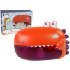 LEAN TOYS Hračka do kúpeľa s mydlovými bublinami, dinosaurus, červená, na batérie