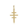 Zlatý prívesok, krížik s troma ramenami