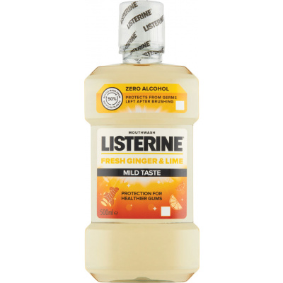 Listerine Ústna voda Fresh Ginger & Lime Mild Taste 500 ml