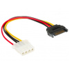 AKASA kabel redukce power SATA na Molex/ 4pin PSU Molex/ 15cm AK-CBPW03-15