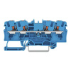 WAGO WAGO TOPJOB® S Radová svorka 4mm² (0,5…6mm²), modrá, 4-vodičová, s tlačidlom, Push-in CAGE CLAMP®