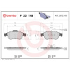 BREMBO Sada brzdových platničiek kotúčovej brzdy BREMBO P 23 148