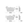 MOTO-MASTER M094511 MOTO-MASTER BRZDOVÉ DOŠTIČKY KH367 SINTER METAL OEM: 11 (SINTERPRO RACING) KAWASAKI KXF 250 04-, KLX 450 07-