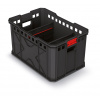 Modulárny prepravný box X BLOCK PRO 536x354x300 mm - farba: čierna