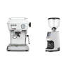 Ascaso Dream ONE, Cloud White + Eureka Atom Specialty 65, white