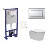 Swiss aqua technologies Cenově zvýhodněný závěsný WC set SAT do lehkých stěn / předstěnová montáž+ WC SAT Brevis SIKOSSBR21