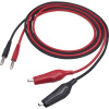 VOLTCRAFT MSL-100 merací kábel [zástrčka 4 mm - ] 1.00 m čierna, červená 1 ks; MSL-100
