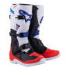 Boty TECH 3, ALPINESTARS (bílá/černá/modrá/červená, vel. 44,5)