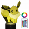 Nočná lampa do detskej izby - Nočná lampa s gravírovaním mena Pokemon Eevee (Nočná lampa s menom Pokemon Eevee LED gravírovanie)