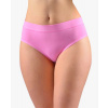 GINA dámské kalhotky klasické, širší bok, šité, jednobarevné Disco Solid 10247P - pink - 50/52