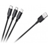 kábel rebel rb-6005-100-b usb 3v1 1m čierny