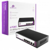 SWITCH CCTV pre kamery 6 portov 100Mbps POE 65W Spacetronik SP-SF1006P