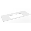 Sapho BRAHEA doska Rockstone s otvorom 111,6x51,5cm, biela matná BT112-0101