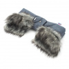 New Baby Rukávník 2v1 s kožušinkou blue