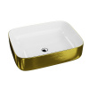 Lavita GALERA BRUSHED GOLD umývadlo na dosku 50,5 x 40 cm zlatá 50,5 x 40 x 14 cm 5900378325741