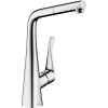Hansgrohe METRIS M71 drezová batéria 320, vyťahovateľný výtok, 1jet 14821000 chróm