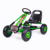 BABY MIX Detská šliapacia motokára Go-kart Razor zelená 94x63x61 zelená