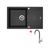 Set Sinks Linea 780 XC Metalblack + Flexia