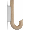Nástenný háčik Gejst 13,3 cm, chróm, svetlý dub