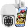 Vonkajšia bezdrôtová WiFi kamera 3MP Detekcia alarmu Oznámenia PUSH