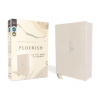 Flourish: The NIV Bible for Women, Cloth Over Board, Cream, Comfort Print