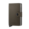Kožené puzdro na karty SECRID Miniwallet Carbon Khaki