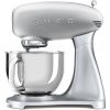 SMEG 50's Retro Style 4,8 l strieborný, s podstavcom z nehrdzavejúcej ocele