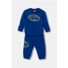 Detská tepláková súprava z bavlny Diesel STIMOTYB-SET OVERALLS K00716 modrá 88