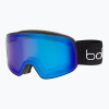 Lyžiarske okuliare Bollé Nevada black cross matte/phan+blue semi pola photochromic