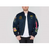 Alpha Industries MA-1 Pilot zimná bunda black rep blue ovd Veľkosť: S, Farba: modrá