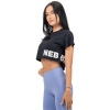 Nebbia Crop top tričko POWERHOUSE 279 černý