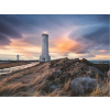RAVENSBURGER Puzzle Magická atmosféra nad majákom Akranes, Island 1500 dielikov