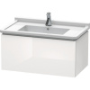 DURAVIT L-Cube závesná skrinka pod umývadlo, 1 zásuvka, 820 x 469 x 408 mm, biela vysoký lesk, LC616502222