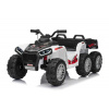 JOKO Elektrická Štvorkolka TX ATV 4x4, 6 kolesové, penové kolesá, kožené sedadlo, Lopatka, nosnosť 40kg, biela