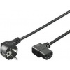 PremiumCord Kabel síťový 230V k počítači 3m, IEC kpsp3-90
