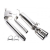 TATechnix Výfuk z nehrdzavejúcej ocele 2x76mm Opel Omega B Caravan (V94)
