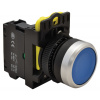 Klasický tlačidlový spínač, modrý