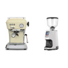 Ascaso Dream ONE, Sweet Cream + Eureka Atom Specialty 65, white