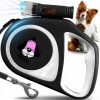 FLEXI Automatické vodítko pre psa – Black Design, S, Linka 5 m, Ružová
