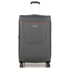 Veľký cestovný kufor na 4 kolieskach ľahký látkový TSA 100l Airtex 825 sivá