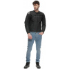 DAINESE RACING 5 S/T LEATHER JACKET # BLACK/BLACK/BLACK - 49S