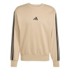 adidas Essentials 3-Stripes Fleece Sweatshirt Mens Sandst/Black XL