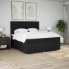 Box spring postel s matrací černá 180x200 cm textil Černý 3294437